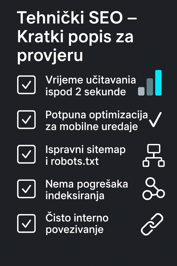 checklista za tehnički seo